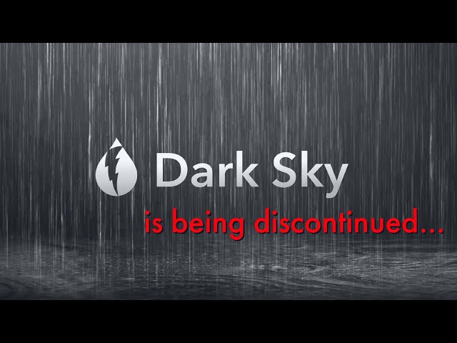 Dark Sky weather app is being shut down...
