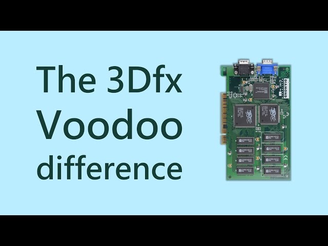 The 3Dfx Voodoo Difference: This is why we love them