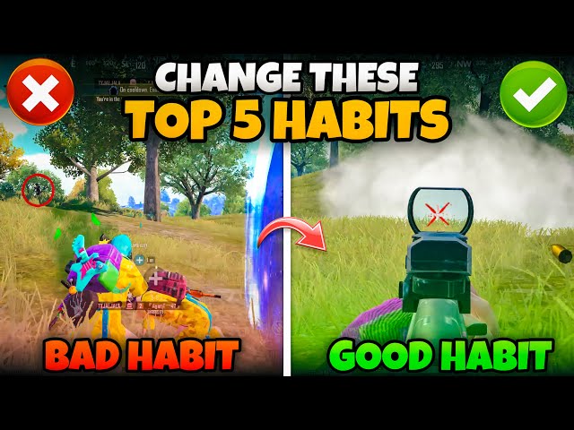 CHANGE THESE BAD HABITS NOW IN BGMI❌(Tips/Tricks) Mew2.