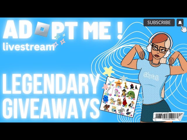 ROBLOX Adopt Me Giveaway - FREE ROBUX and FREE MEGA LEGENDARY!  I Skyfall ☆