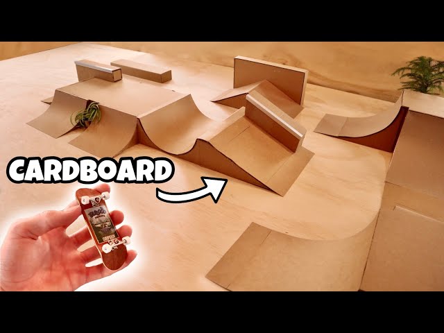 D.I.Y Cardboard Fingerboard Skate Park