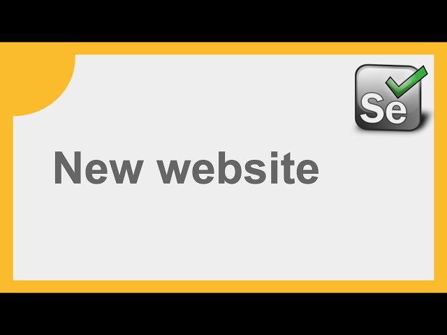 Selenium New Website Introduction
