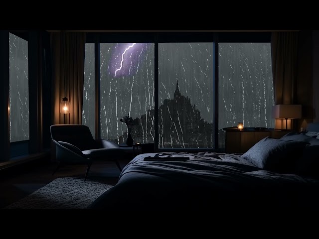 Gray Rain Serenity: Relaxing Rain Sounds And Thunderstorm For Ultimate Relaxation