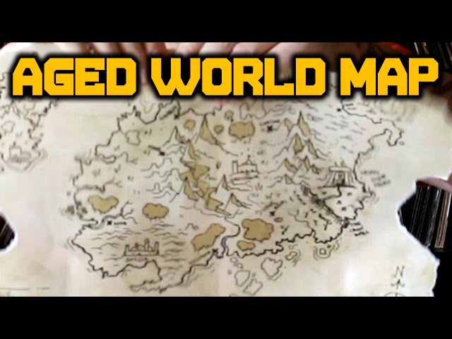 Make a cool aged World Map!