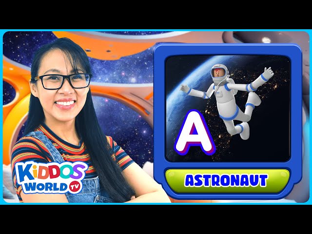 Learn ABC Space with Miss V - Alphabet Space Words from Letters A-Z - Space Trivia for Kiddos