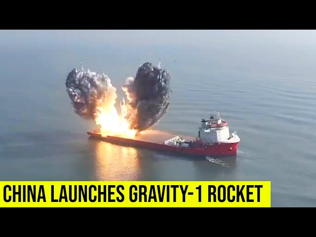 China launches commercial Gravity-1 rocket from sea.