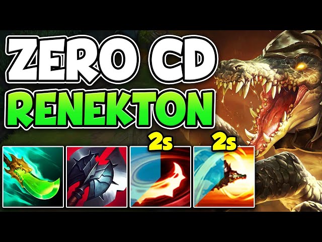 MY NEW FAVORITE RENEKTON BUILD GIVES YOU URF COOLDOWNS! (STACK ABILITY HASTE)