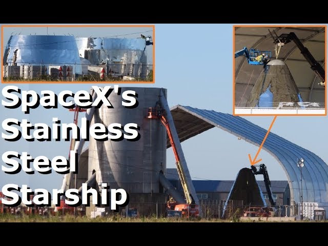 SpaceX's Shiny Stainless Steel Starship