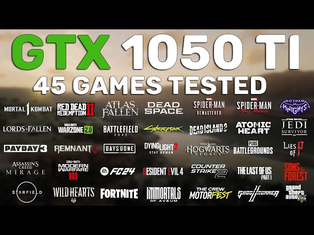 GTX 1050 Ti - Test in 45 Games in 2023