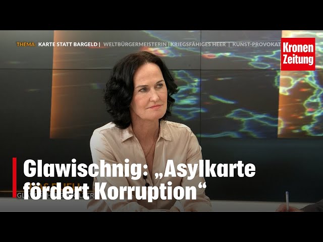 Glawischnig: "Asylkarte fördert Korruption" | krone.tv DAS DUELL