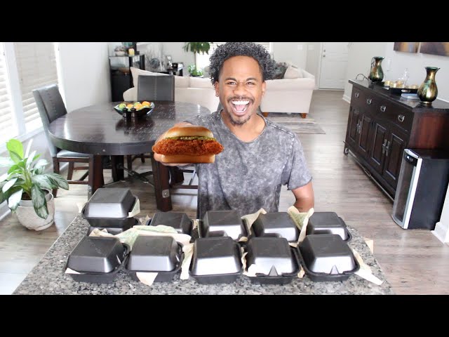 Trying ALL 12 NEW Chicken Sandwiches from WingStop | Alonzo Lerone