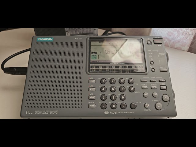 Radio Romaina on 11800 khz at 2221 hrs.  Using Sangean ATS 909