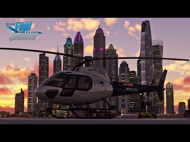 LIVE In Dubai City! | Airbus H125 | Microsoft Flight Simulator