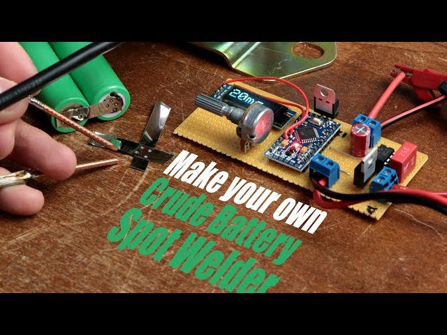 Make your own Crude Battery Spot Welder with a Car Battery!