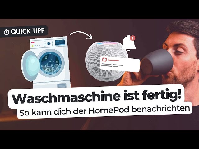 Siri sagt Bescheid, wenn Waschmaschine fertig ist! Mit NFC und Kurzbefehl