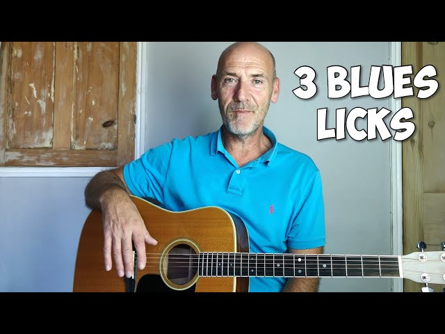 3 Blues Licks - Guitar lesson
