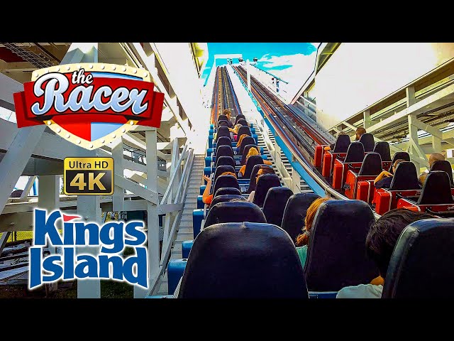 2022 The Racer Roller Coaster Blue Train On Ride 4K POV Kings Island