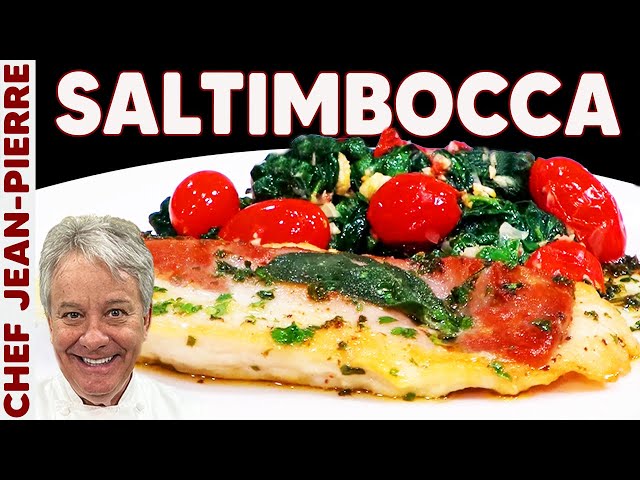 Chicken Saltimbocca (Prosciutto and Sage Chicken with White Wine Sauce) | Chef Jean-Pierre
