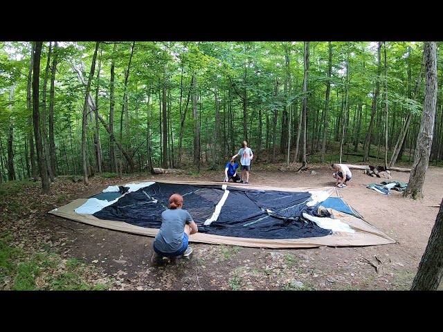 Camping Fun! Putting Up Our New 20 Person Tent!