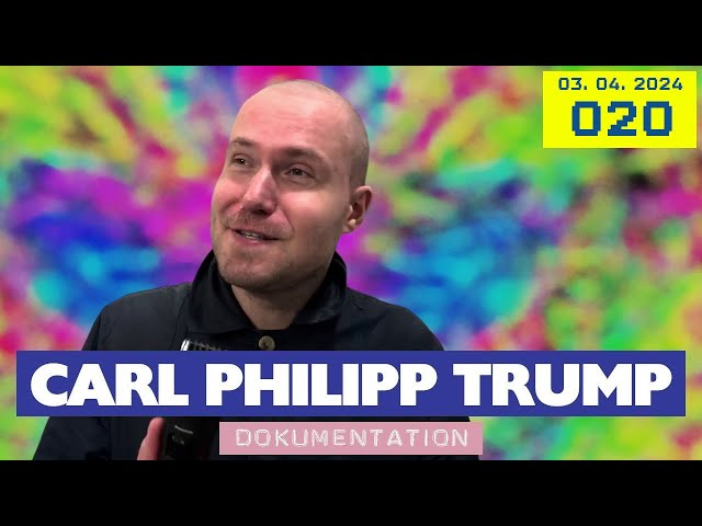 03.04.2024 Berlin 020 Donald Trumps obdachloser Cousin Carl Philipp: Läuse im Haar, Glatze rasiert