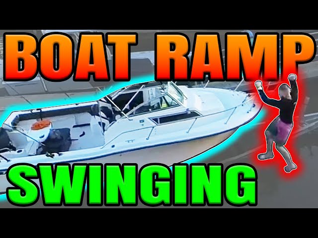 Capt. Goes For a Swing! New Smyrna Boat Ramp - E81