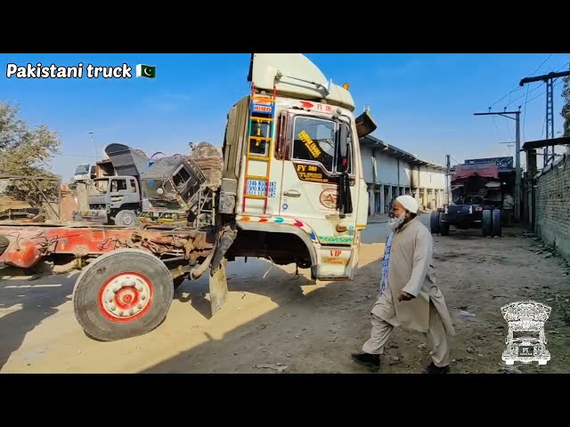 Restoration Hino Dump truck | Repair without front axle | truck Rebuilding  By Pakistani truck 🇵🇰