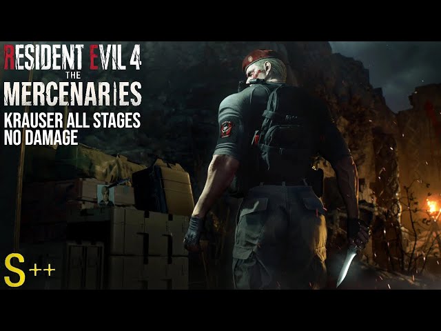 Resident Evil 4 Remake - Mercenaries Krauser All Stages S++ Rank (No Damage)