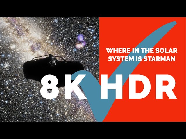 BEST 8KHDR DEMO | Where is Elon Musk's Starman after 2 Years? (Tesla Roadster in Space)