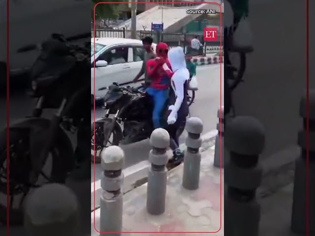 'Spiderman' in trouble! Delhi Police books challan for riding without helmet