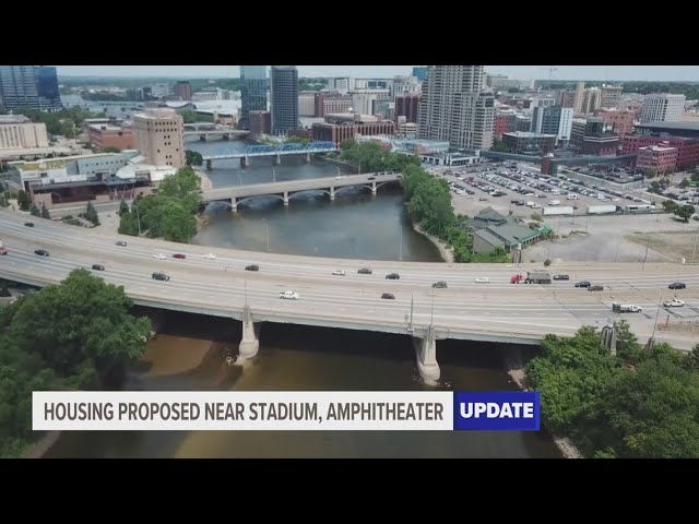 High-rise plan could bring hundreds of apartments near new Grand Rapids amphitheater, soccer stadium