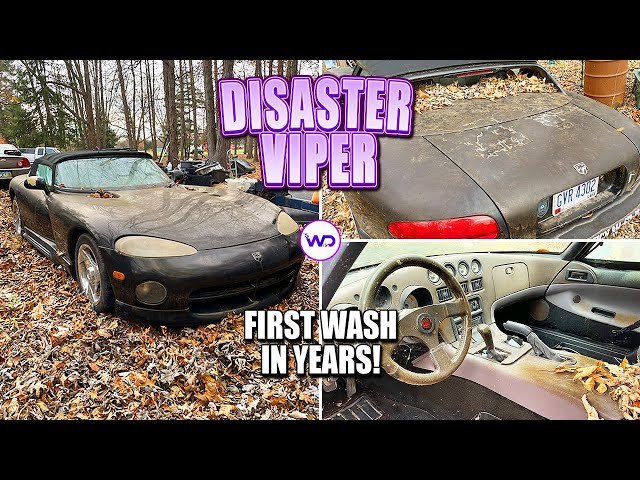 Disaster Barnyard Find | Extremely Dirty Viper | First Wash In Years | Car Detailing Restoration