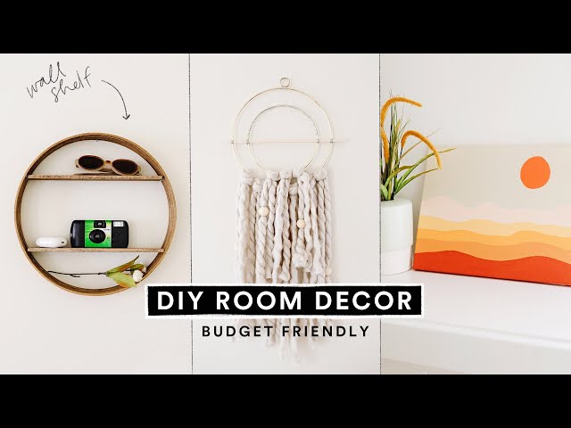 Budget Friendly DIY ROOM DECOR You NEED TO CREATE! *so cute*