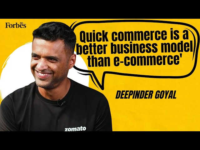Why Quick Commerce is a better business model than e-commerce, with Deepinder Goyal