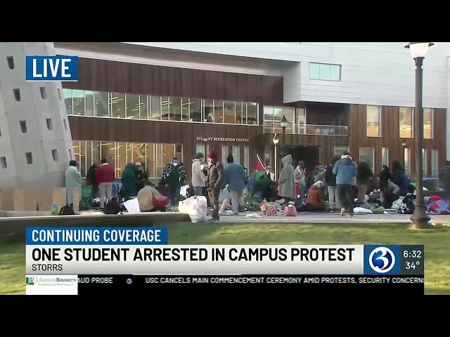 VIDEO: Campus demonstration continues at UConn