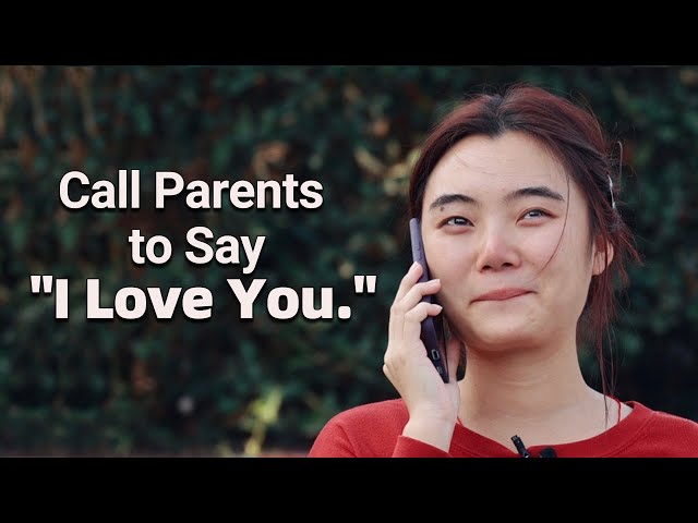 Call Parents to Say "I Love You" | Social Experiment