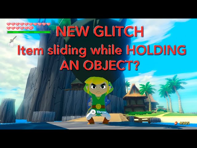 NEW WIND WAKER HD GLITCH DISCOVERY: Item sliding while holding an object!