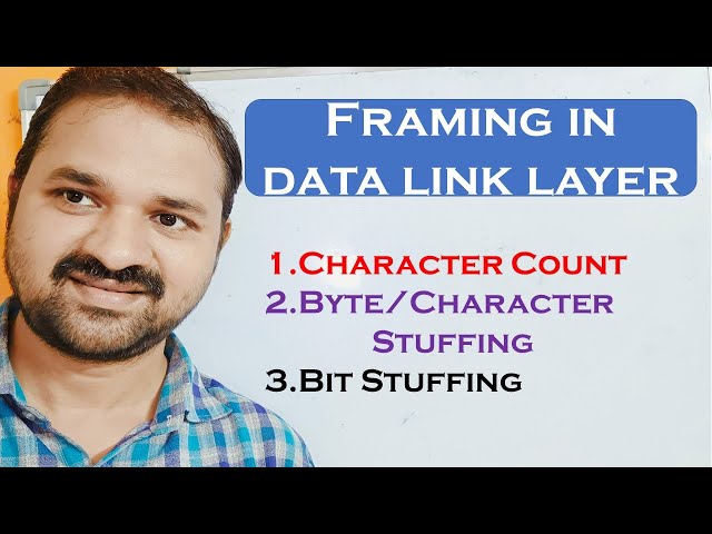 Framing in Data Link Layer || Design Issues || Byte Stuffing|  Bit Stuffing || Character Count || CN