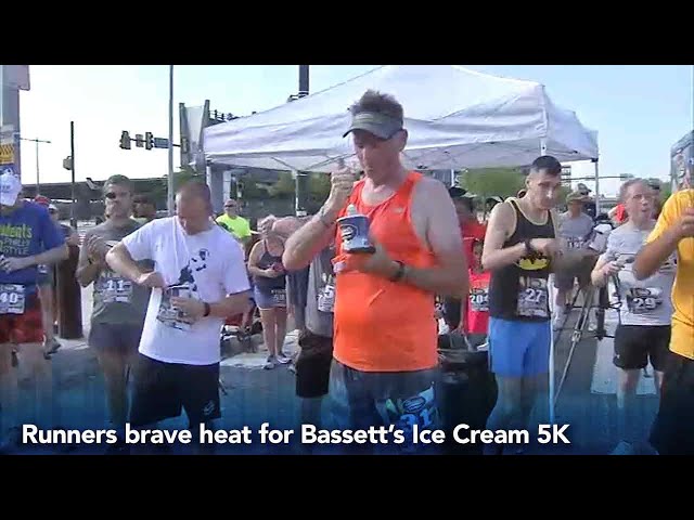 Runners brave heat for ice cream 5K