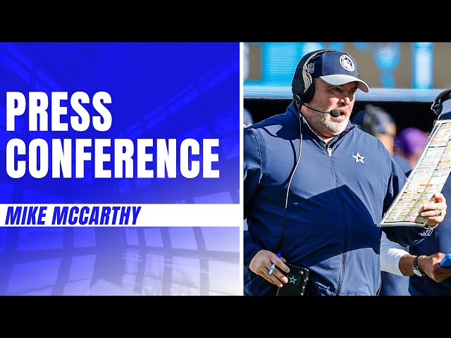 Head Coach Mike McCarthy: Postgame Week 11 | #DALvsCAR | Dallas Cowboys 2023