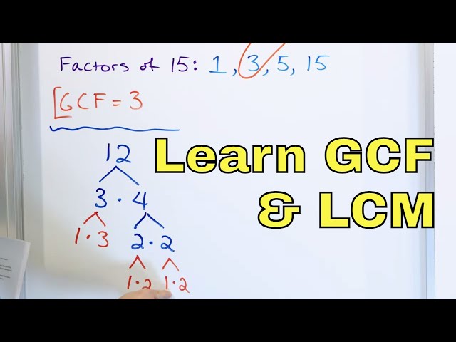 Learn Greatest Common Factor (GCF) & Least Common Multiple (LCM) - [7]
