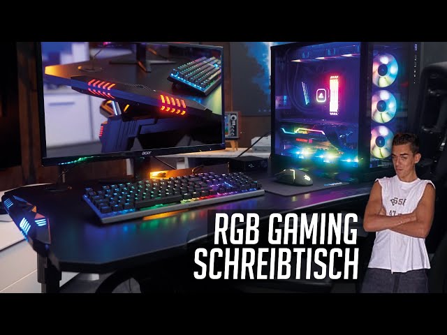 RGB GAMING Schreibtisch - SCHROTT oder KRASS? (Elite Rocksolid Review)