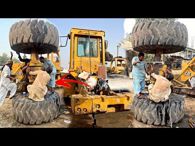 These Experts Solve Cat 966f Brake disc Problem in very Strange Way || Complete video