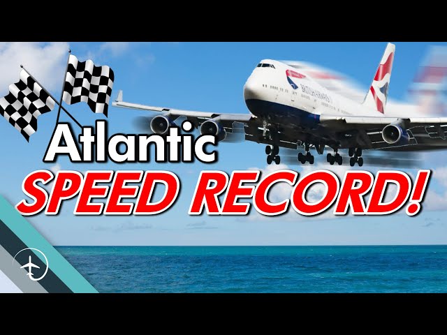 Airplane Atlantic speed record!