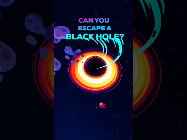 Can You Escape a Black Hole? #kurzgesagt #shorts