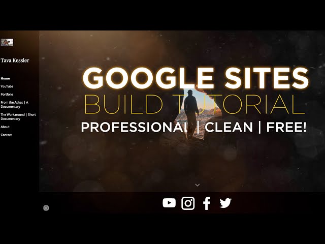 Create a Modern Professional Google Website for FREE! (Filmmaker/Photographer/Artist)