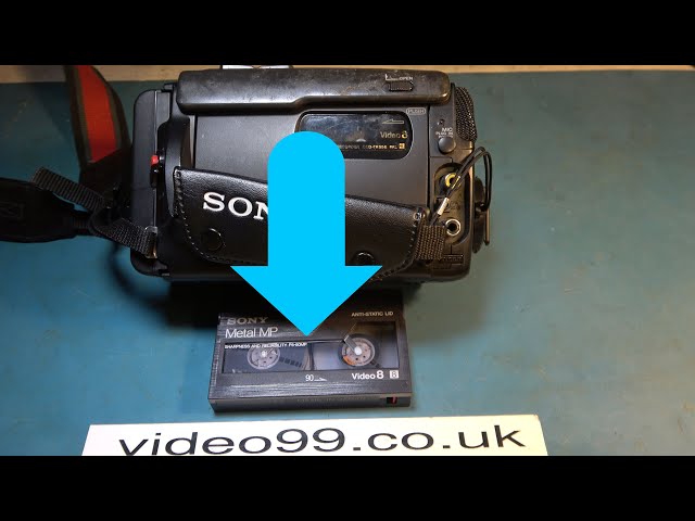 Getting a tape out of a dead Sony CCD-TR55 camcorder.