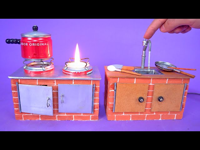 Amazing Mini Kitchen Kit made with Mini Bricks