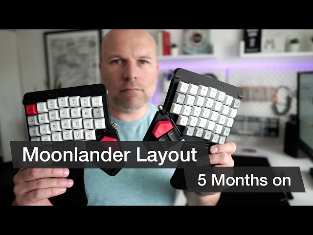 Moonlander Layout 5 months on. Tap dance, Colemak and layers on ZSA's split programmable keyboard