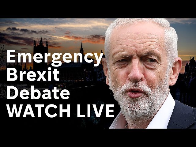 Emergency Brexit debate – WATCH LIVE