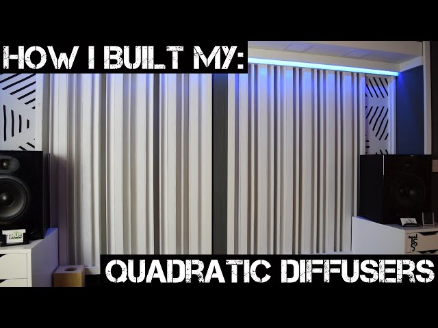 How I Built My Quadratic Diffusers